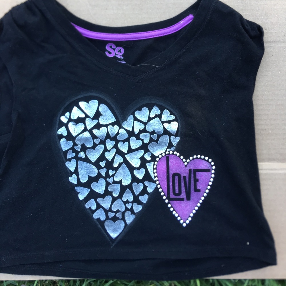 Love black and purple shirt